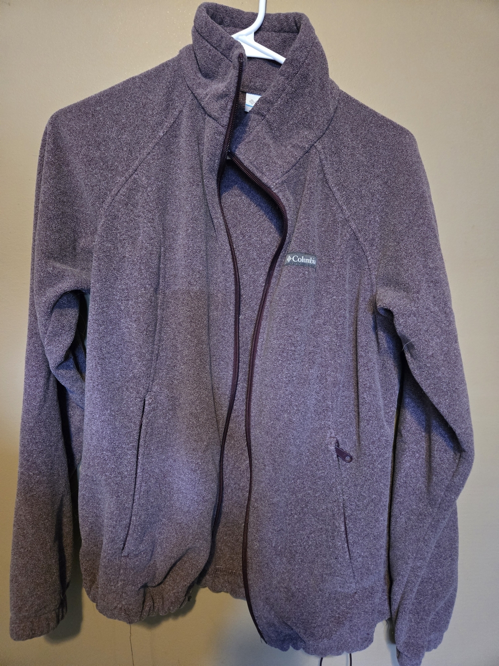 Columbia Women's Purple Full Zip Fleece Jacket Size Medium Outdoor